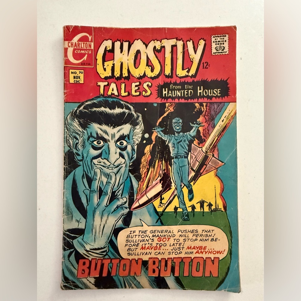 VINTAGE CHARLTON COMICS GHOSTLY TALES FROM THE HAUNTED HOUSE NOV 1968 NO. 70